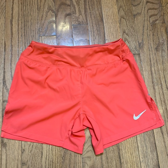 Nike shorts x small orange color - Picture 1 of 4